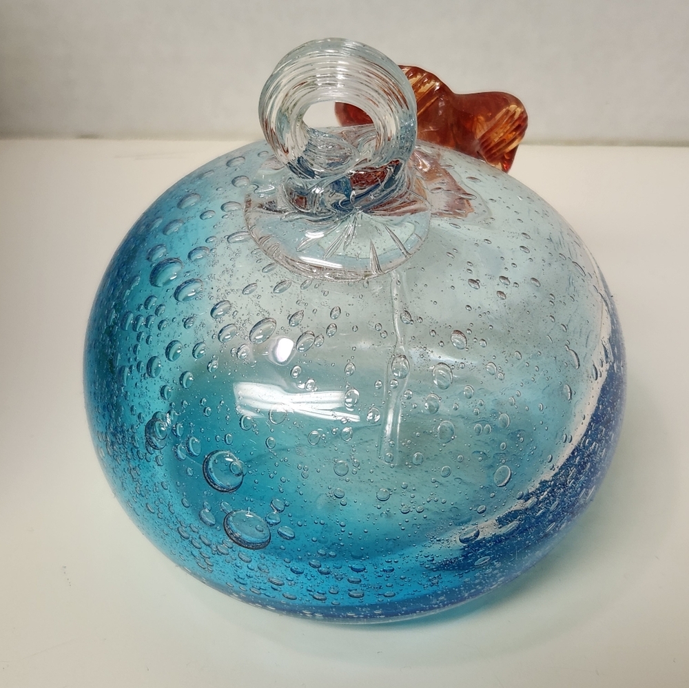 Evergreen Garden Art-glass Hummingbird Feeder - Picture 5 of 6